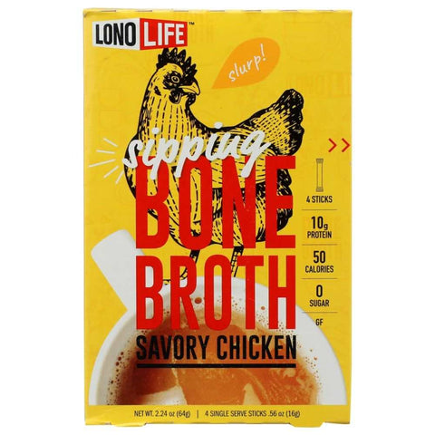Savory Chicken Bone Broth Stick Bold & Flavorful Bone Broth LONOLIFE