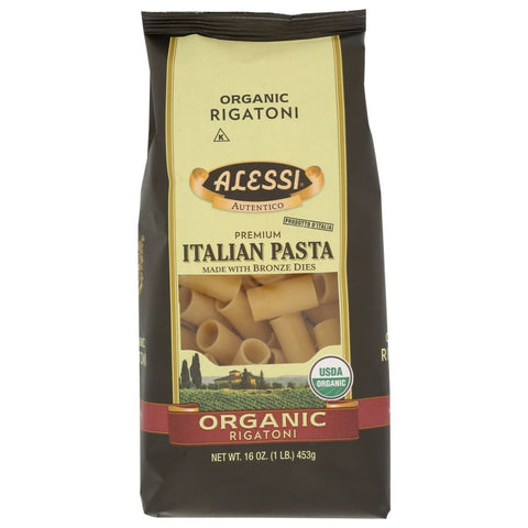 Organic Rigatoni Thick Pasta 16 oz Alessi