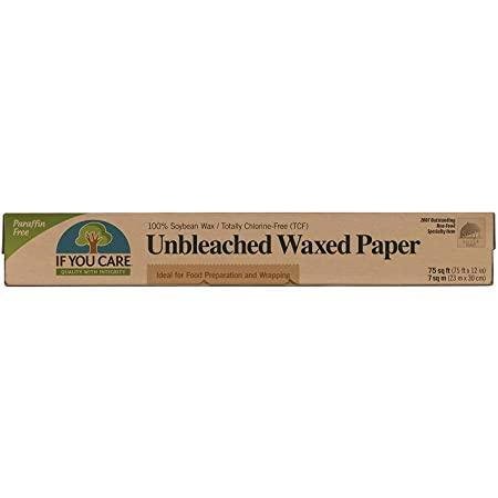 Unbleached Waxed Paper 75 SQ FT If You Care