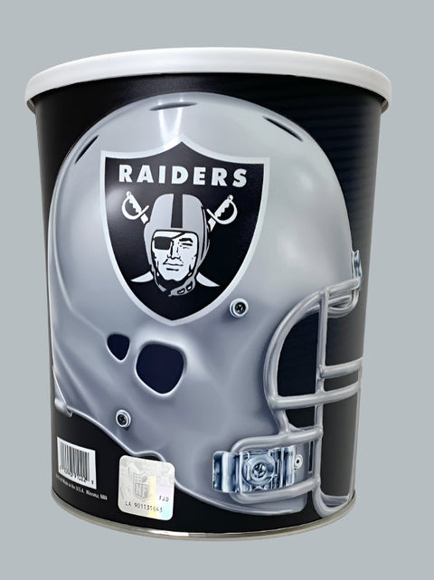 Las Vegas Raiders Gift Tin Basket - Officially Licensed NFL Snacks - Made in USA
