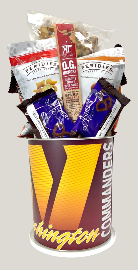 JGB Sports - Washington Commanders Gift Tin Basket - Made In America