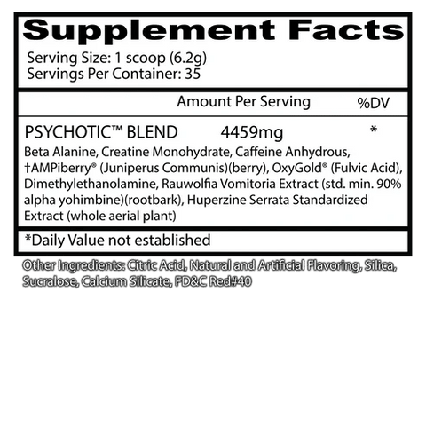 Insane Labz Psychotic Pre Workout