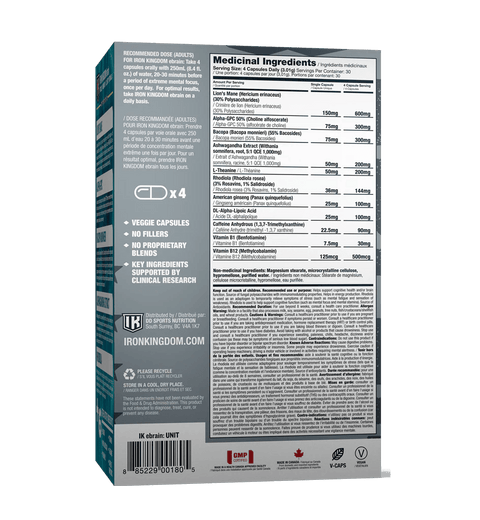 Iron Kingdom Ebrain Premium Nootropic