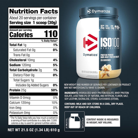 Dymatize ISO 100 Whey Isolate-20 Servings