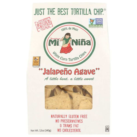 Jalapeno Agave Bold Heat Tortilla Chips MI NINA - 12oz