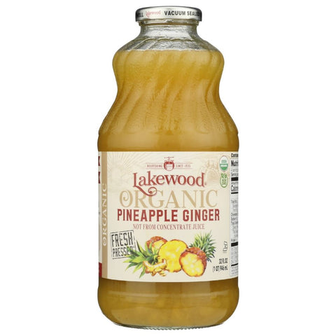 Organic Pineapple Ginger Juice 32 fl oz Lakewood