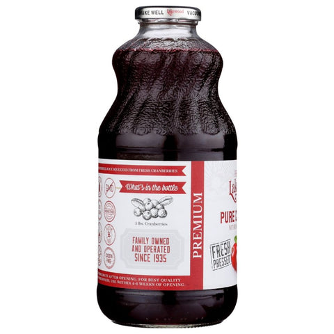 Premium Pure Cranberry Juice 32 oz Bottle Lakewood