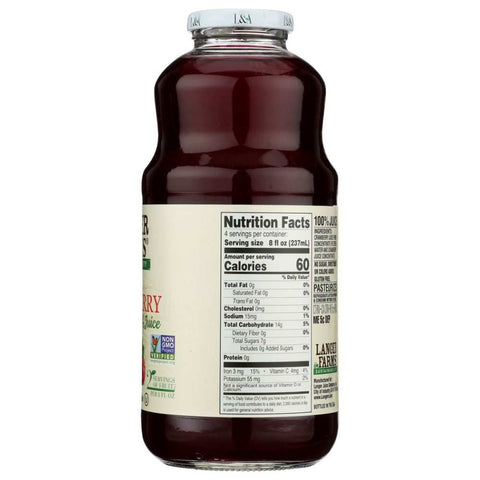 All Cranberry Juice 32 fl oz Juice L & A