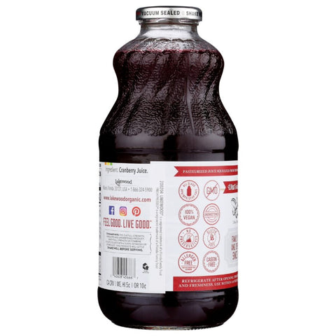 Premium Pure Cranberry Juice 32 oz Bottle Lakewood