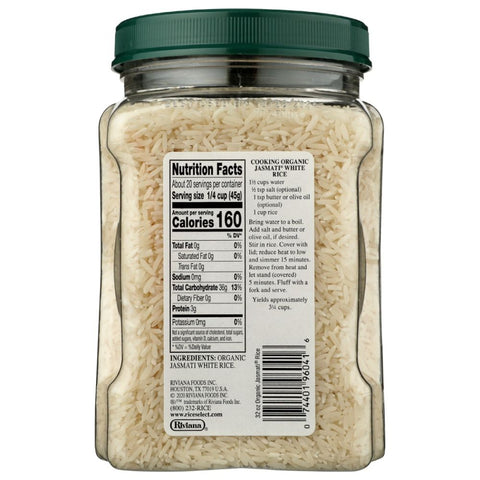 Organic Jasmati White Rice 32 oz RiceSelect