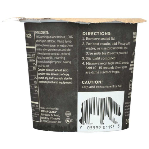 Buttermilk & Maple Protein-Packed Flapjack Cup KODIAK