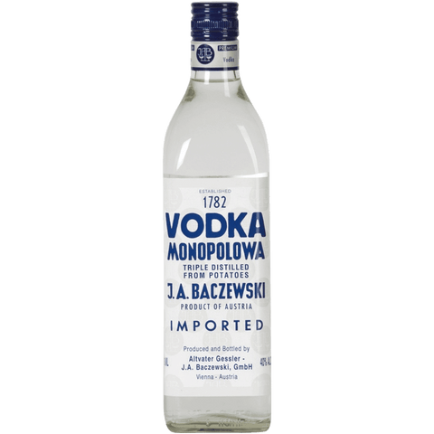 Austrian Potato Vodka Monopolowa 750ML J.A. Baczewski