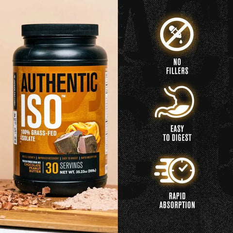 Jacked Factory Authentic ISO Grass-Fed Whey Protein Isolate