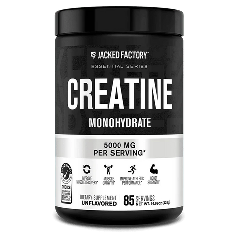 Jacked Factory Creatine Monohydrate Powder | 5g Micronized Creatine