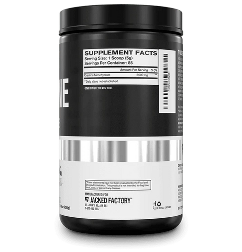 Jacked Factory Creatine Monohydrate Powder | 5g Micronized Creatine