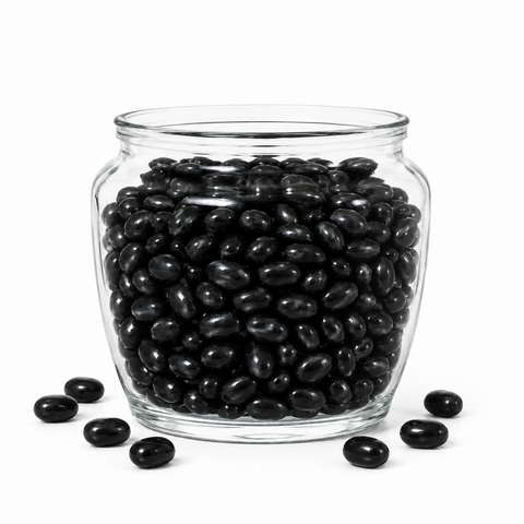 Black Jelly Beans – Berry Flavored – Bulk Value Bag
