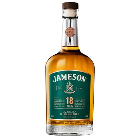 Jameson 18yr Triple Distilled Irish Whiskey 750ML John Jameson & Son Distillery