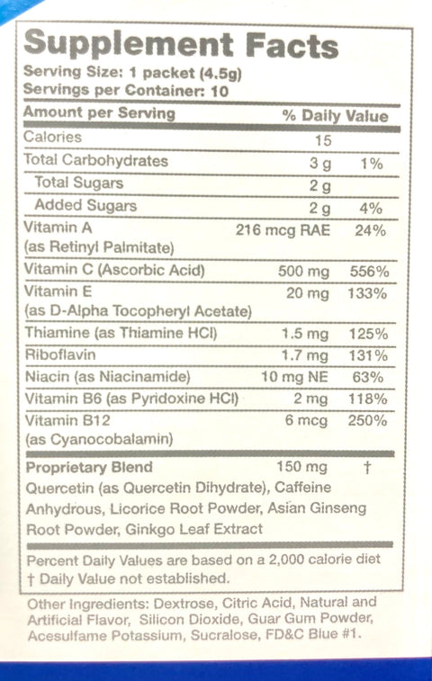 Thermogenic Antioxidant Energy Drink Mix Jump Start Powder AmBari Nutrition