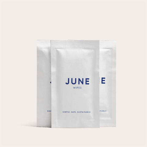 June Cup Wipes Quick-Clean Menstrual Cup Wipes 10 Pack by JUNE