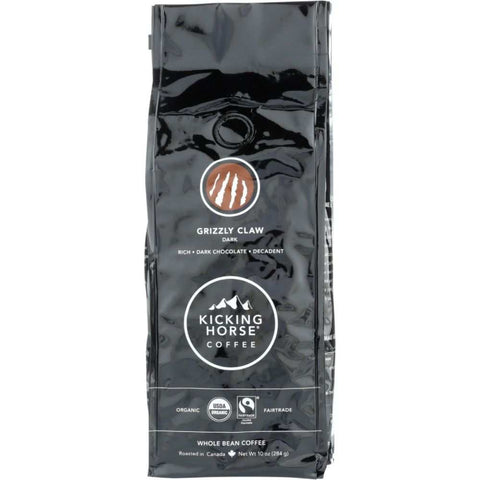 Grizzly Claw Whole Bean Coffee 10 oz KICKING HORSE