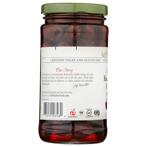 Organic Pitted Greek Kalamata Olives 7 oz JEFFS GARDEN
