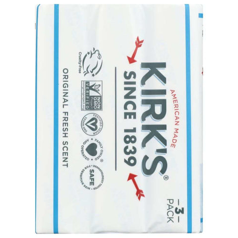 Original Fresh Scent Clean Bar Soap 3Pk 12oz KIRKS