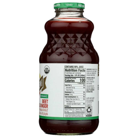 Organic Beet Apple Ginger Juice Beverage 32 fl oz KNUDSEN