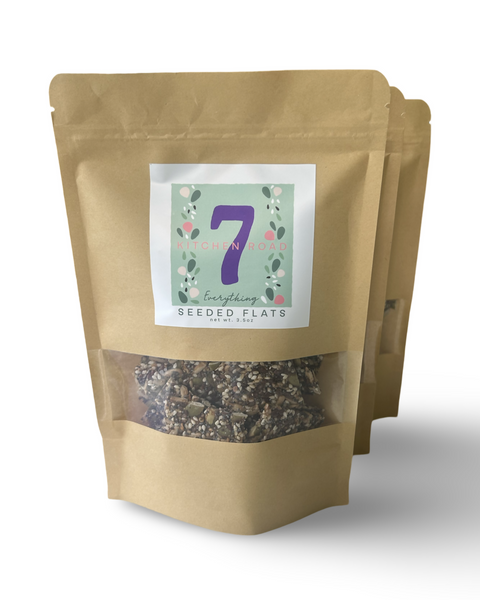 Seeded Flat Everything Seasoning Crackers 12 Pack 3.5 oz 7 Kitchen Road