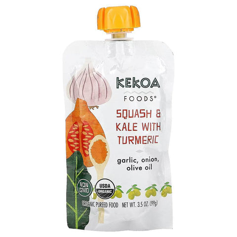 Squash and Kale with Turmeric Baby Pouch 3.5OZ Kekoa Foods