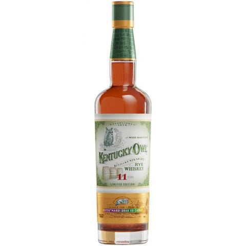 Kentucky Owl 11yr Rye Finished In Bayou Mardi Gras XO Casks Straight Rye Whiskey