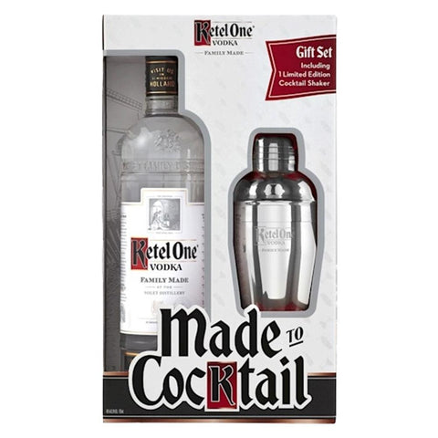Ketel One Original Vodka w Cocktail Shaker Gift Set 750ML