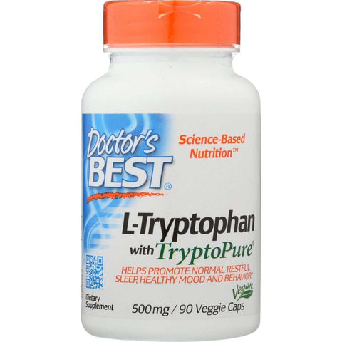 L Tryptophan 500Mg Supplement 90 vc Doctor's Best