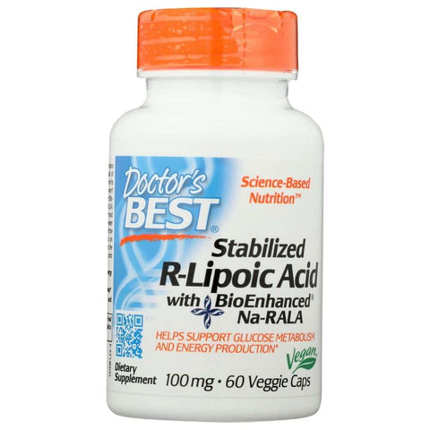 Stabilized R Lipoic Acid 100Mg Antioxidant Supplement DOCTOR'S BEST