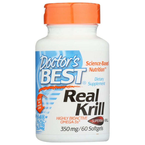 Real Krill 350Mg Omega-3 Supplement Softgels Doctor's Best