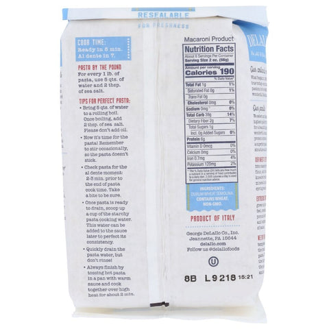 Orzo No. 65 Pasta 16 oz DeLallo