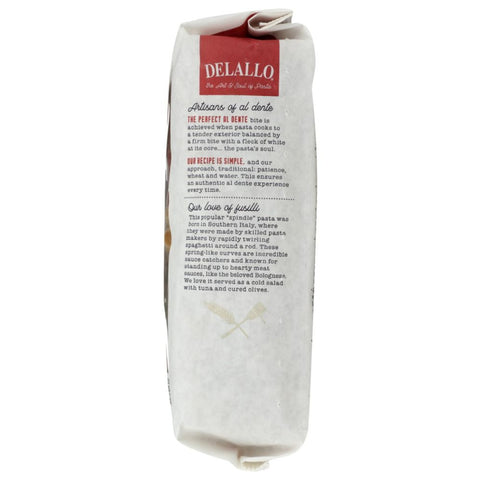 Organic Whole Wheat Fusilli Pasta No.27 DELALLO 16 oz