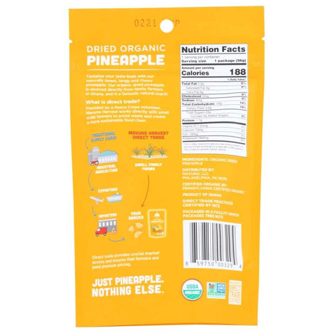 Dried Fruit Organic Pineapple Tropical Fruit Blend Snack MAVUNO HARVEST