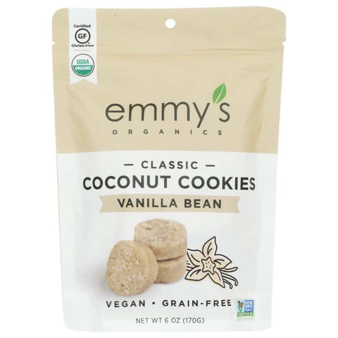 Coconut Vanilla Bean Cookies 6 oz EMMYS ORGANICS