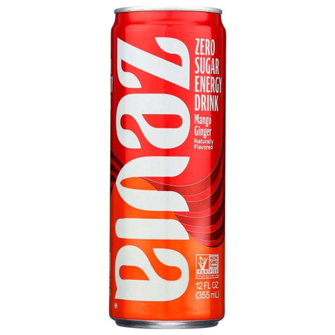 Zevia Mango Ginger Zero Calorie Energy Drink