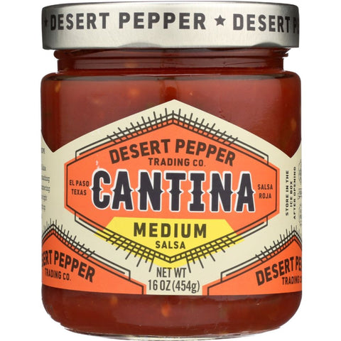 Salsa Cantina Medium Red Salsa 16 oz DESERT PEPPER