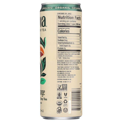 Zevia Organic Earl Grey Tea Blood Orange Ready-to-Drink Tea