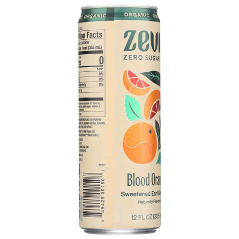 Zevia Organic Earl Grey Tea Blood Orange Ready-to-Drink Tea