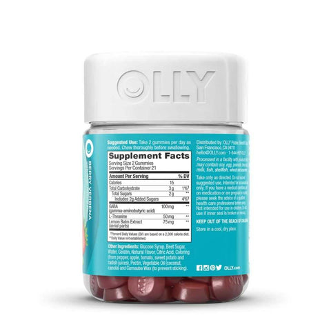 Stress Relief Fast-Acting Gummies OLLY Supplement Goodbye Stress