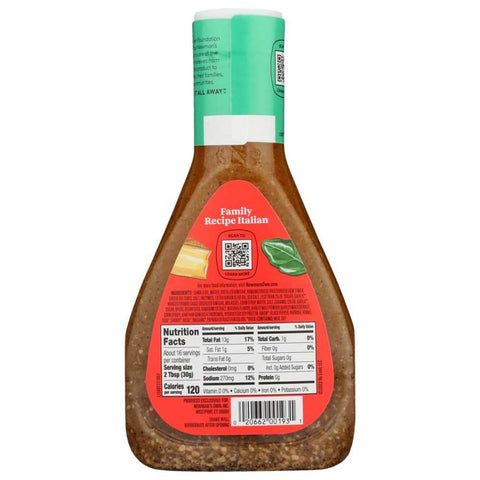 Family Recipe Italian Dressing 16 oz NEWMANS OWN