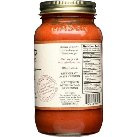 Vodka Small Batch Sauce 24 oz Terlato Kitchen