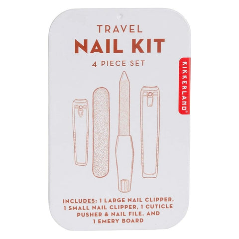 Travel Nail Kit with Large and Small Clippers Design Kikkerland