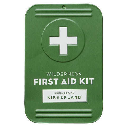 Wilderness First Aid Kit Portable Emergency Medical Kit Kikkerland Design