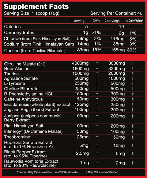 Killer Labz First Degree Pre-Workout | High-Stim Energy, Pump & Focus Formula | 40 Servings
