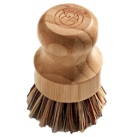 Bamboo Scrubbing Brush Circular Base Koala Eco