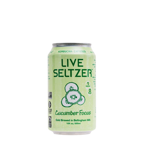 KombuchaTown Cucumber Live Seltzer Case of 12
